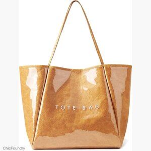 Large PVC Tote Weekender Bag Oversize Shoulder Travel Purse Shopper